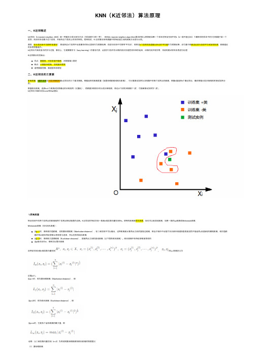KNN（K近邻法）算法原理