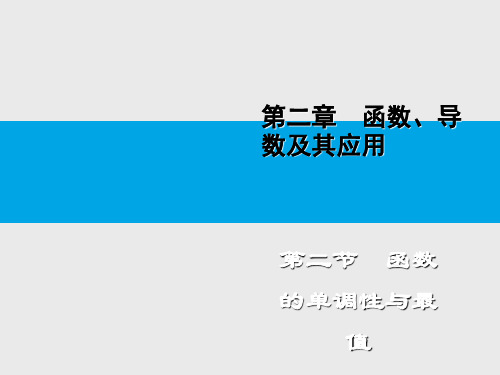 第二章函数导数及其应用第二节函数的单调性与最值PPT课件