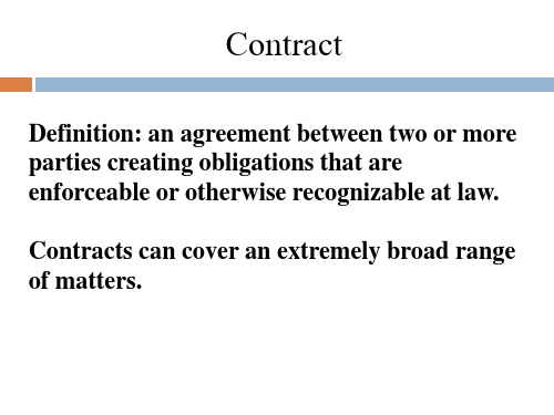 contract合同法-PPT文档资料