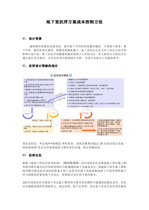 地下室抗浮方案成本控制方发