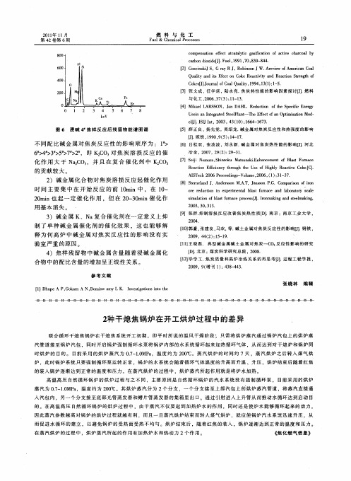 2种干熄焦锅炉在开工烘炉过程中的差异