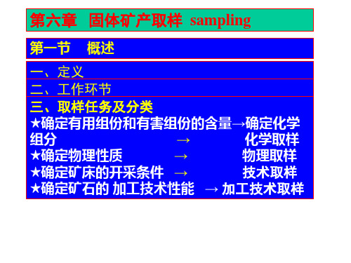 6-固体矿产取样