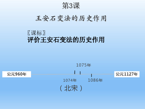 人教版高中历史选修一第四单元第3课  王安石变法的历史作用(共18张PPT)