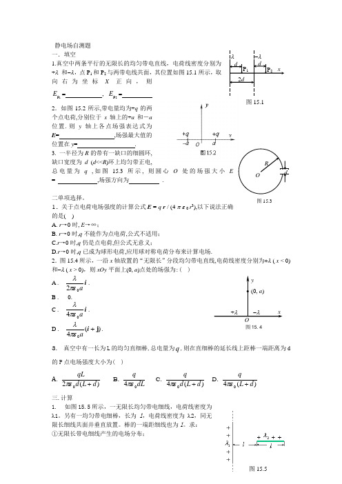 静电场自测题