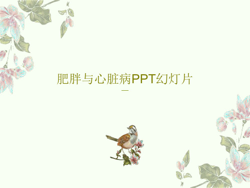 肥胖与心脏病PPT幻灯片共42页文档