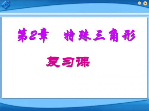 1特殊三角形复习课件