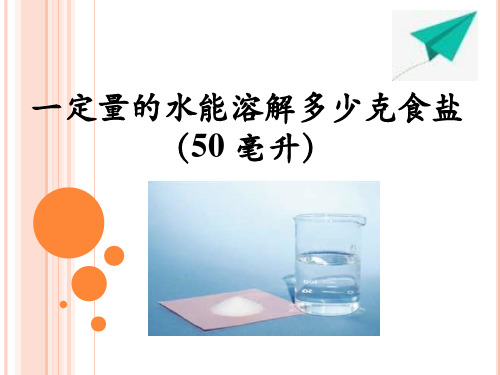 100毫升水能溶解多少克食盐-ppt优秀课件