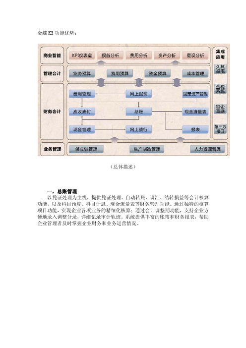 金蝶K3财务优势