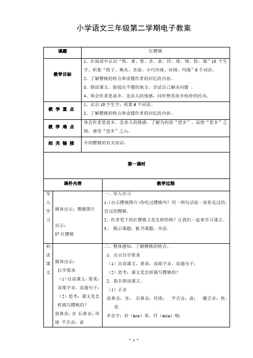 《红樱桃》语文课件