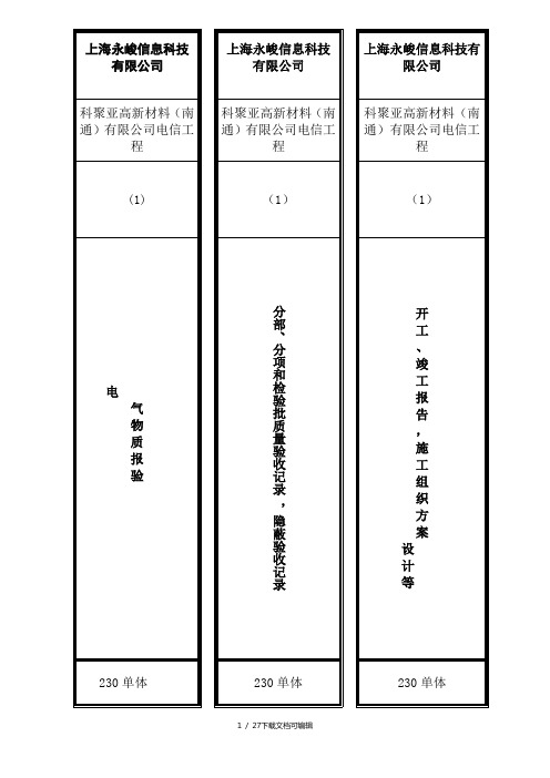 档案盒脊背范本