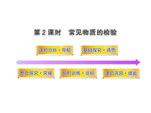 苏教版高中化学必修一课件1.2.2常见物质的检验