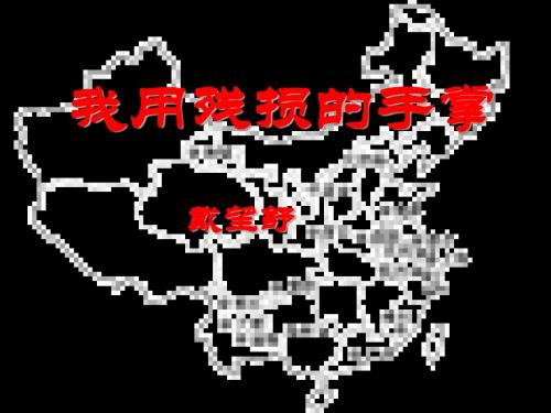 我用残损的手掌(1)