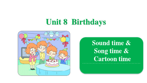 五年级下册英语课件-Unit 8 Birthdays   译林版(三起)(共24张PPT)