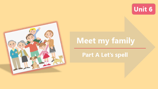 人教版PEP四年级英语上Unit 6 Meet my family! A Let’s spell课件