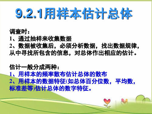 9.2.1总体取值规律的估计-【新教材】人教A版高中数学必修第二册课件