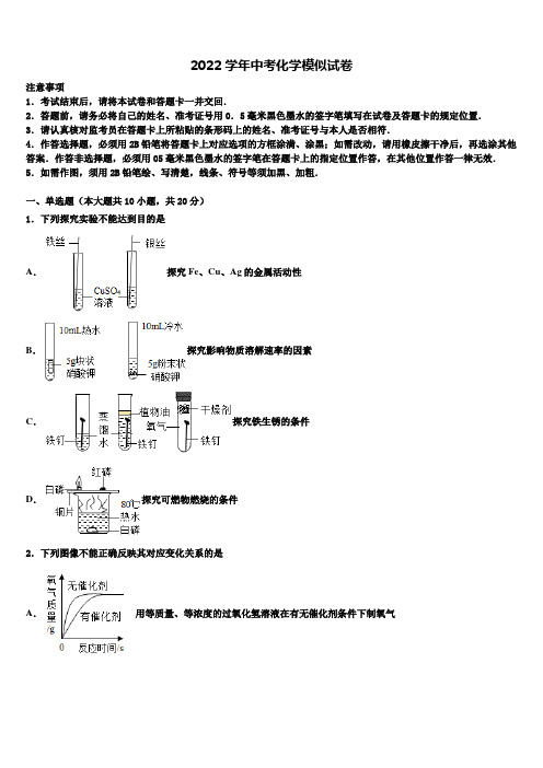 2022学年北京市东城区名校中考联考化学试卷(含解析)