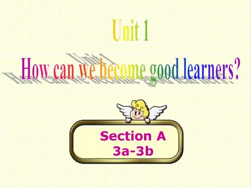 最新人教新目标版英语九年级上册Unit1 How can we become good learners Section A公开课课件3
