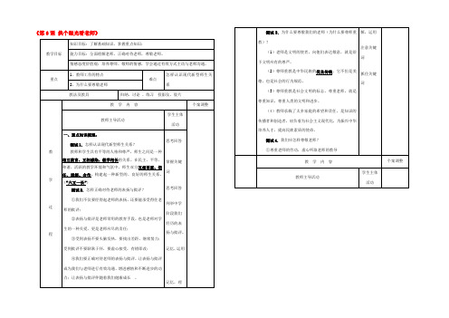 八年级政治上册(第6课 换个眼光看老师)期末复习教案 苏教版 教案