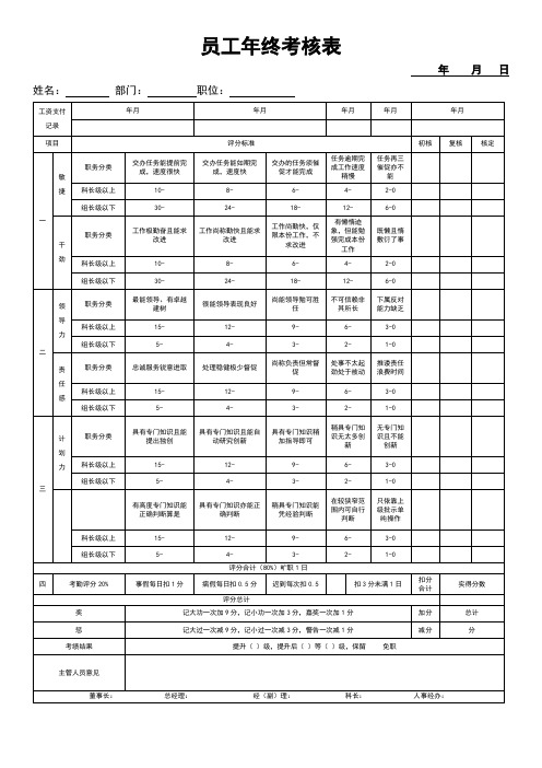 员工年终考核表.doc