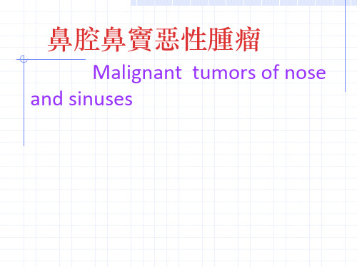 鼻腔鼻窦肿瘤 PPT-