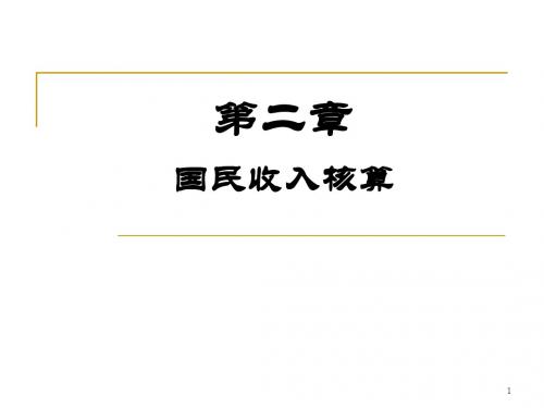 第二章__国民收入核算