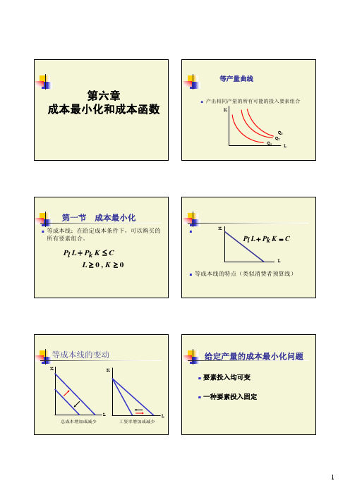 第六章—成本最小化和成本函数——小