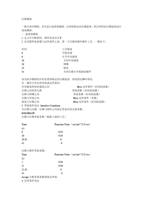 压力铸造 procast