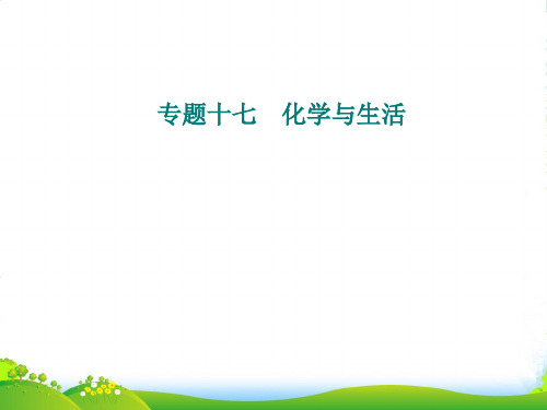 人教版高中化学学业水平测试(合格性)课件:专题十七 考点1 化学与健康