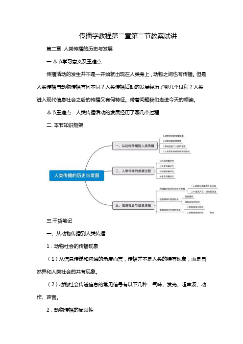 传播学教程第二章第二节教案试讲