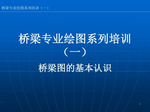 桥梁专业绘图系列培训之桥梁图的基本认识