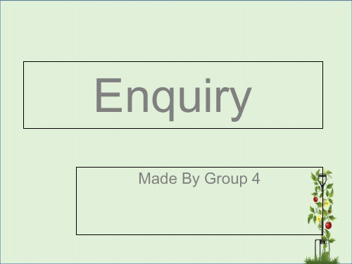 enquiry--询盘