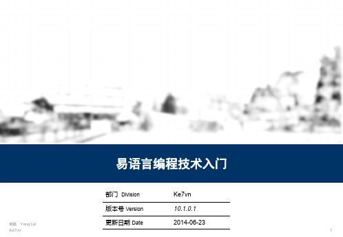 易语言编程技术入门完成版