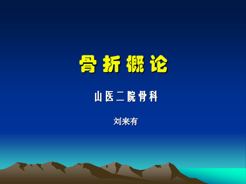 外科PPT课件骨折概论(ppt文档)