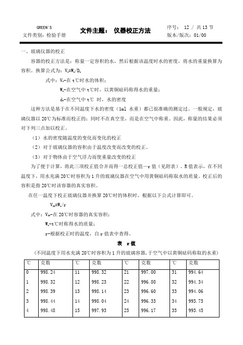 仪器校正方法.精品文档