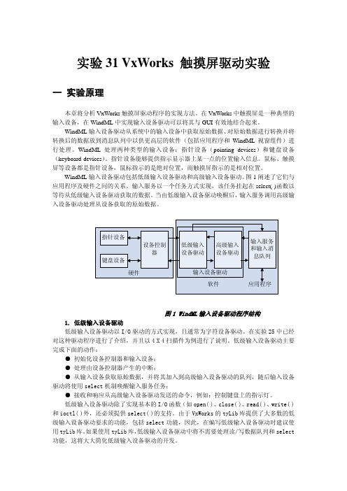 31 VxWorks 触摸屏驱动实验