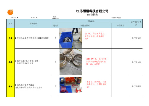 SY车间现场5M巡检稽核报告 (8)