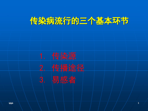 常见传染性疾病的预防精华版ppt课件