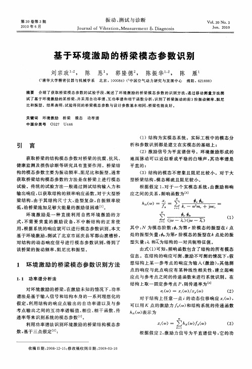 基于环境激励的桥梁模态参数识别