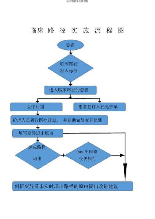 临床路径实施流程图