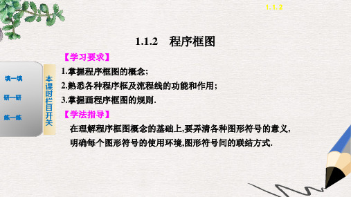 高中数学 人教B版必修3 1.1.2