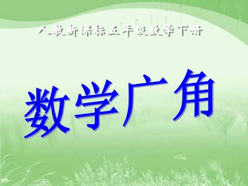 人教版数学五下《数学广角》PPT课件6
