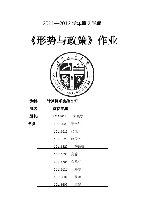 形政作业模板及要求