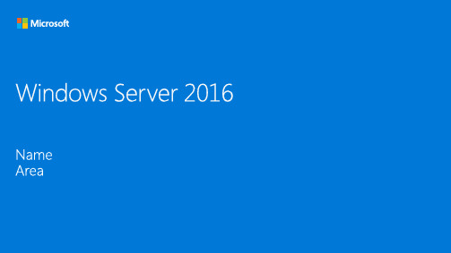 Windows Server 2016 TP5 Deck