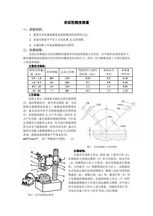 表面粗糙度测量-互换性