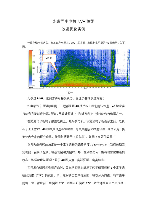 新能源车永磁电机NVH性能48阶噪声解决实例