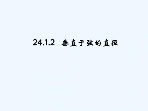 数学人教版九年级上册垂经定理