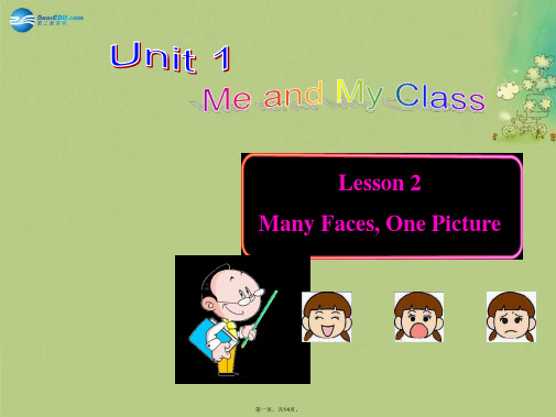 八年级英语上册 Unit 1 Lesson 2 Many Faces, One Picture课件 