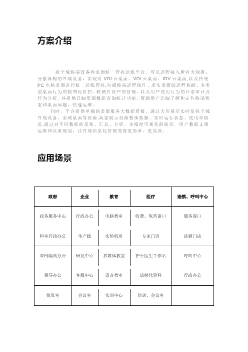 噢易桌面服务数据分析与管控平台