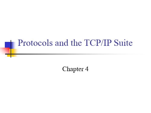 chap04 Protocols and the TCPIP Suite 无线网络通信 英文课件