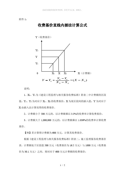 内插法计算公式